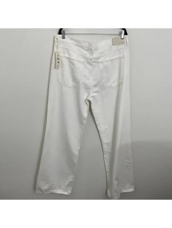 Citizens Of Humanity Annina Trouser Jeans Soft White Size 33 NWT $228msrp - Picture 7 of 14